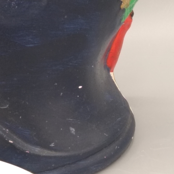 Light-Up Holly Wreath Snowy Village Starry Night Ceramic Vintage Christmas Decor - Picture 12 of 16